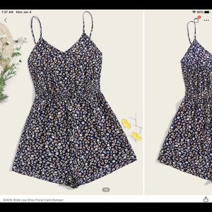 SHEIN floral romper